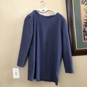 Vintage Essential By Worthington Padded Shoulder Top Size Medium